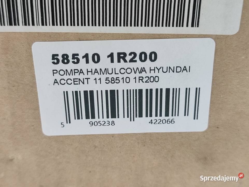 POMPA HAMULCOWA KIA RIO III 11 14 CVVT 20112017