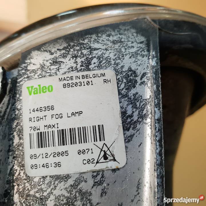 SCANIA R G P HALOGEN PRZEDNI PRAWY 1446356 Oświetlenie Bieleń