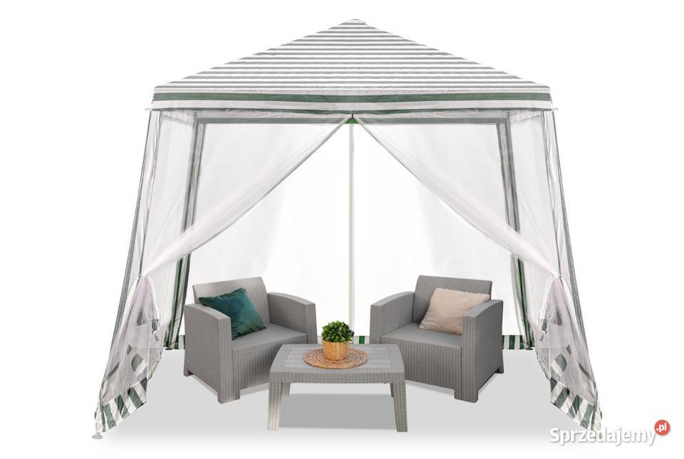 NOWY PAWILON NAMIOT Z Moskitierą 3x3m Biały Kraków