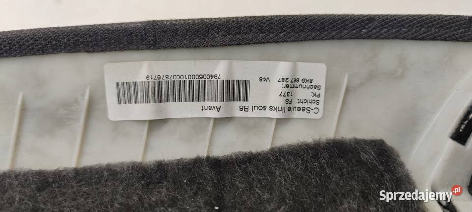 OSŁONA SŁUPKA L T AUDI A4 B8 S LINE 8K9867287 śląskie Przystajń