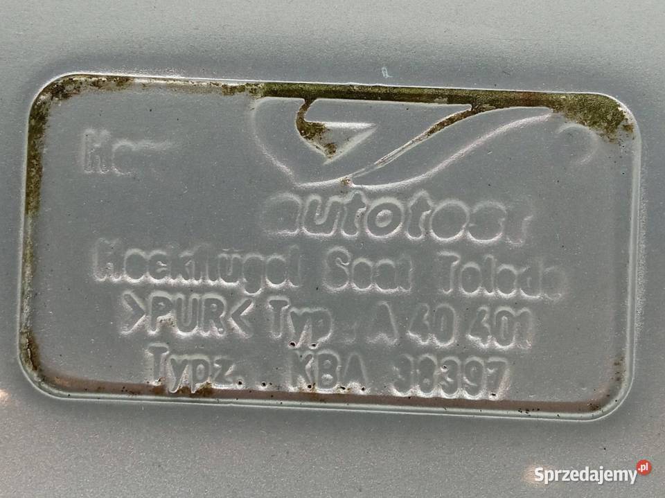 SPOILER LOTKA KLAPY TYŁ SEDAN SREBRNA Seat Rok produkcji 1999