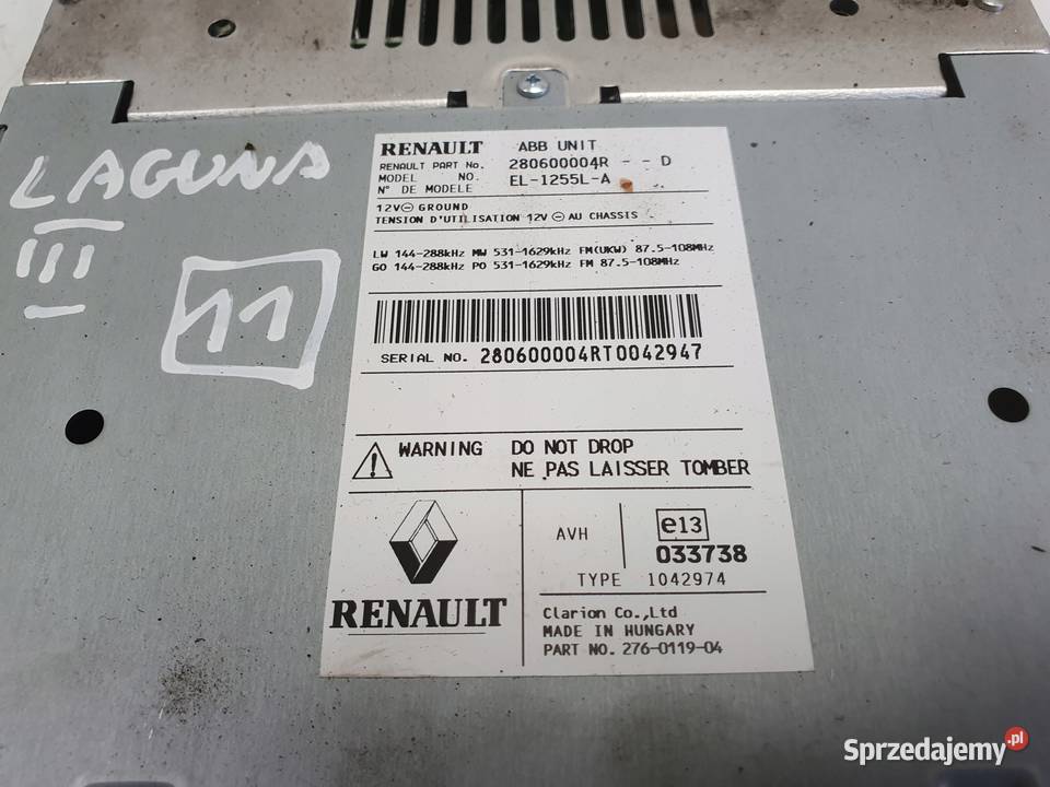 Renault Laguna III TUNER RADIA 280600004R