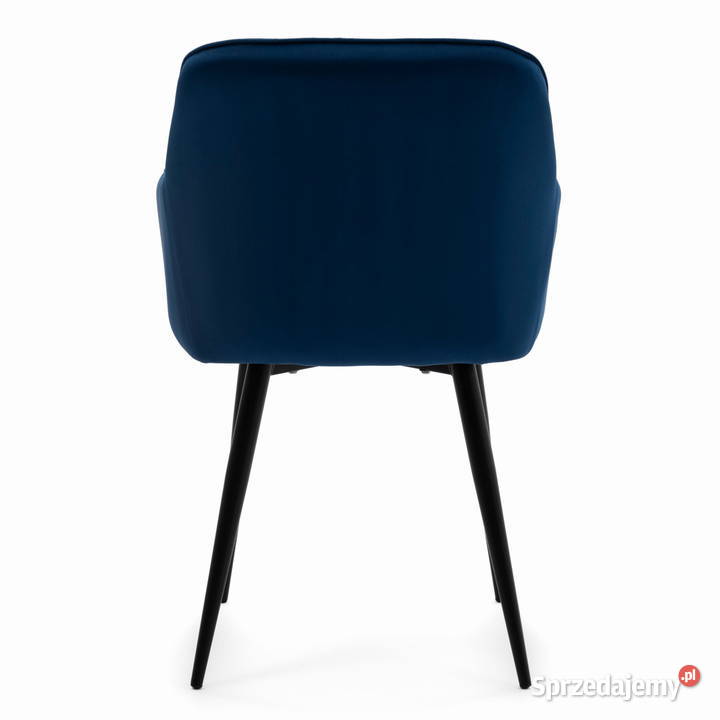 Granatowe Krzesło Tapicerowane Lago Wysyłka 24H 85cm wielkopolskie