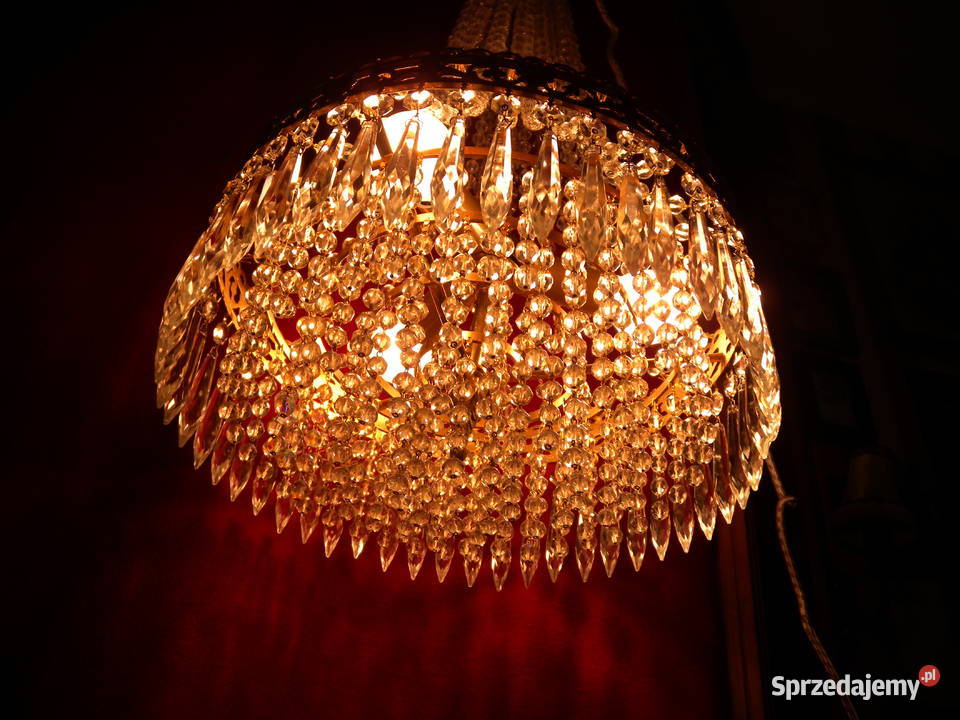 Żyrandol kryształowy Maria Theresa z sopelkami śląskie Katowice