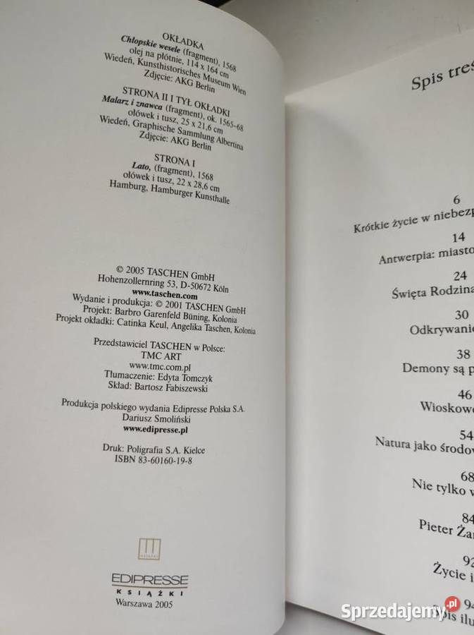 Bruegel RoseMarie i Rainer Hagen taschen ISBN 9788375527162 Pozostałe Kielce