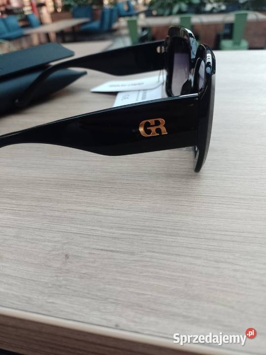 GINO ROSSI Duże czarne okulary przeciwsłoneczne Filtr UV-400 kat. 3 małopolskie Kraków