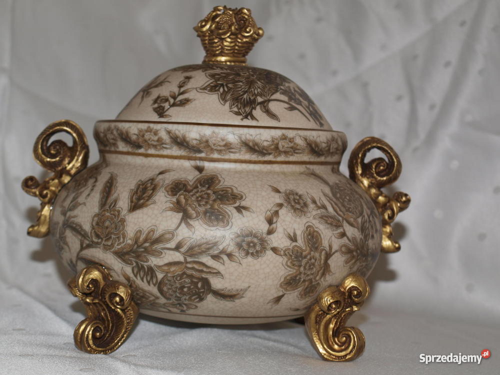 Waza na trzech nóżkach 175 litra Porcelana i szkło Wrocław