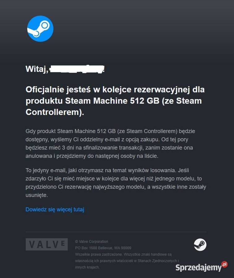 Steam Machine 512 GB ze Steam Controllerem Pozostałe Łazy