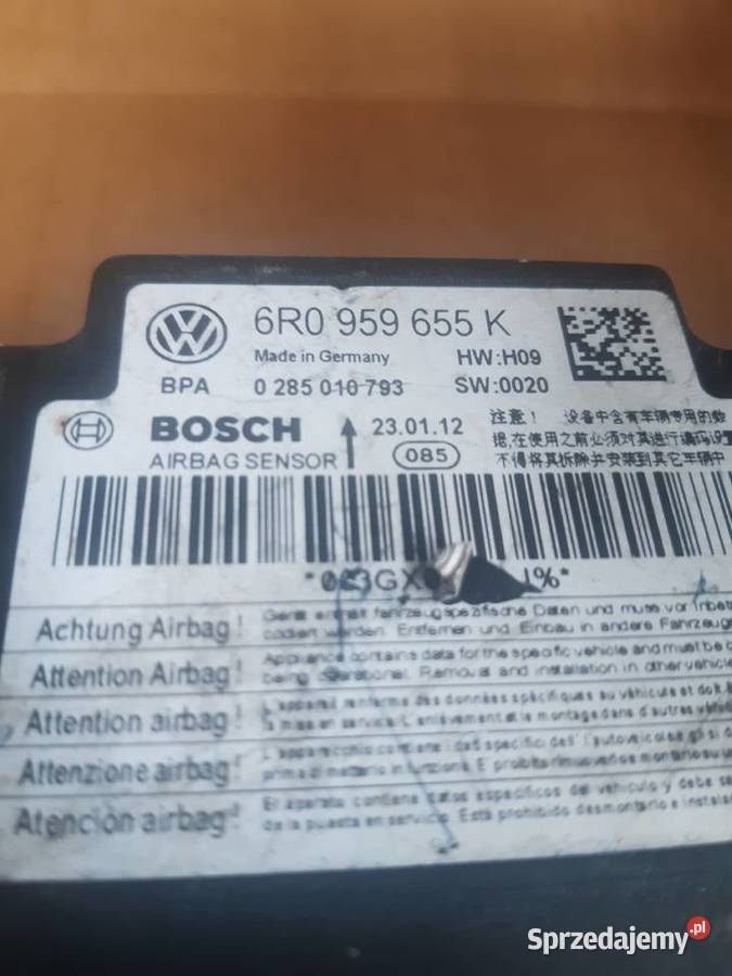 Moduł poduszki powietrznej 6R0 959 655 K SEAT dolnośląskie Wrocław