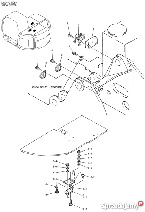 Lampka oświetlenia KOBELCO YB80E00001F1 E200SR Stalowa Wola