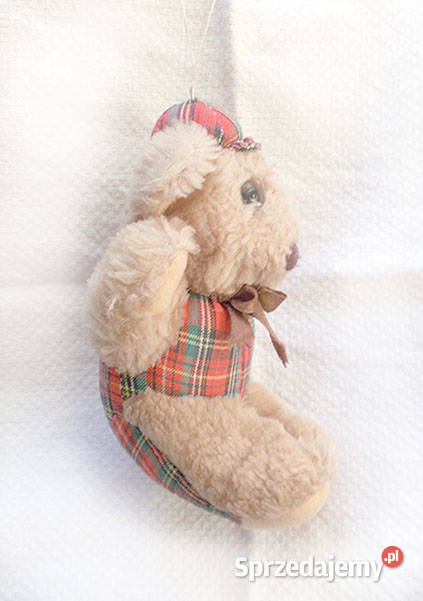 mały miś maskotka vintage miś zawieszka pluszowy Bydgoszcz