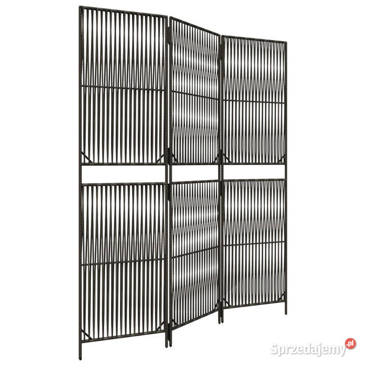 Parawan 3panelowy szary polirattan WM365374 sprzedam