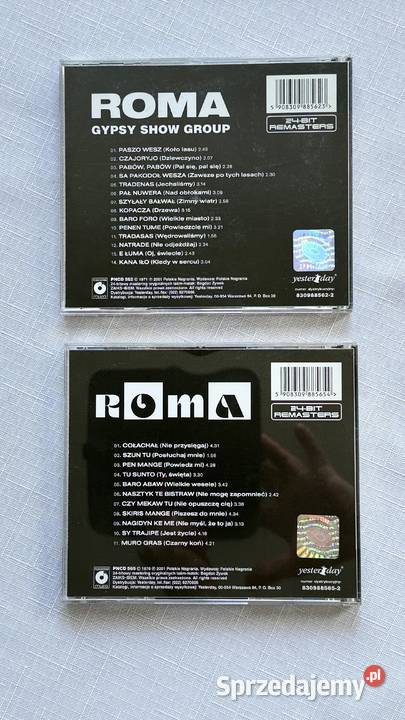 2 Pyty CD Roma 1 i Roma 2utwory cyganskie CD Lublin sprzedam