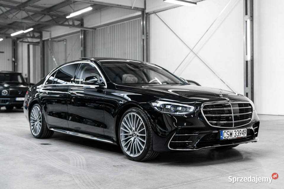 Mercedes S 450 d 4Matic Long Skrętna oś Webasto autoalarm małopolskie Węgrzce