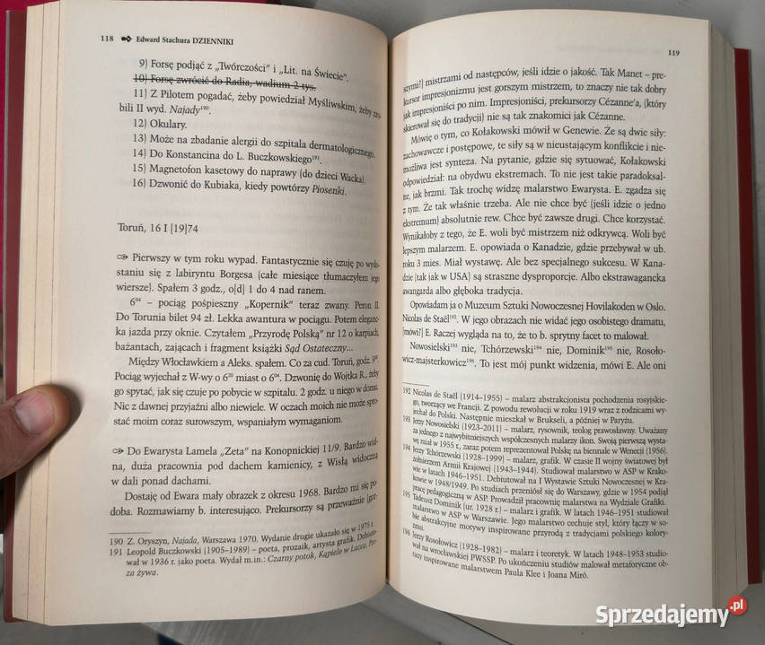 Dzienniki Zeszyty podróżne część 2 Edward miękka Sosnowiec