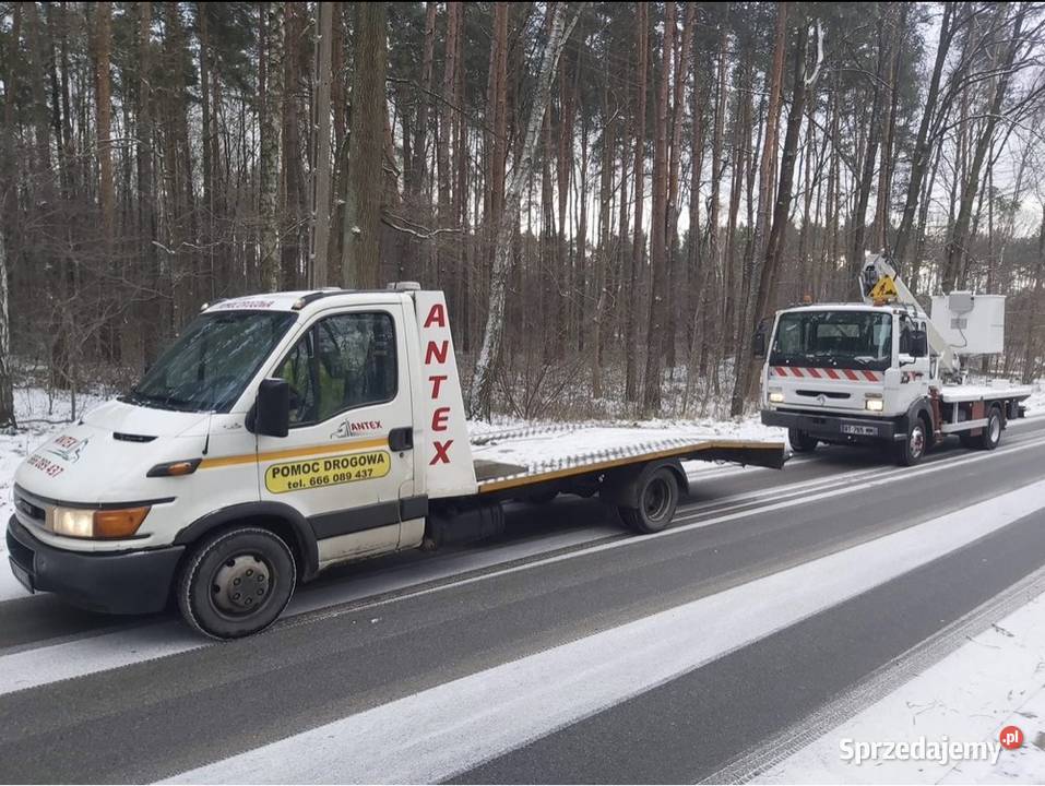 pomoc drogowa auto laweta transport maszyn Otwock
