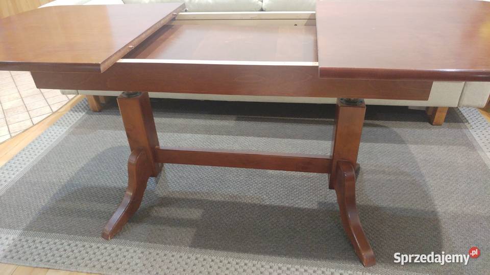 ława lite drewno rozkładana nowa 65x165 Czarnożyły