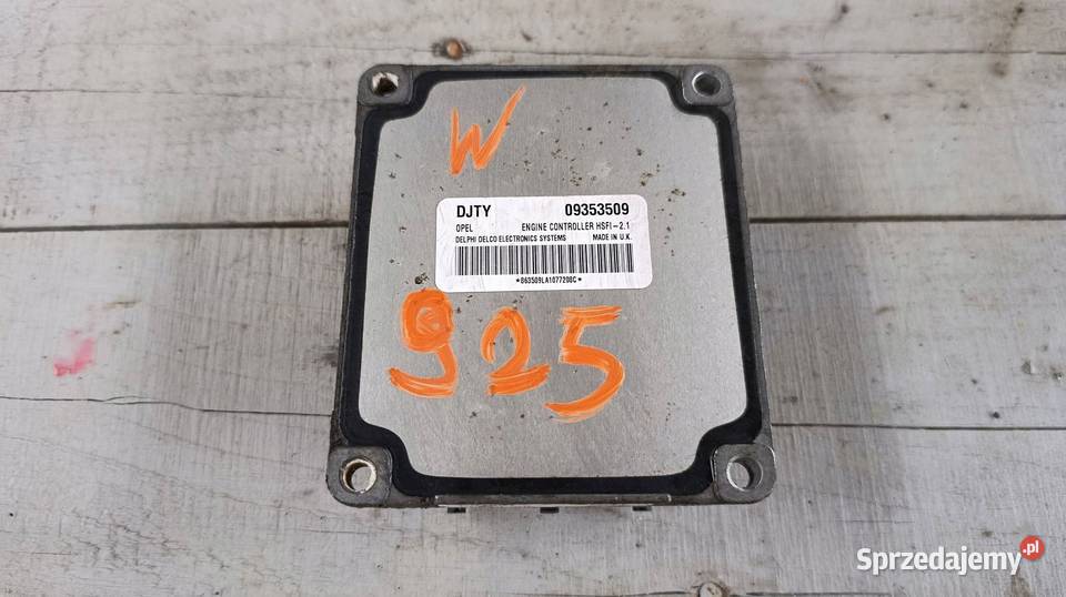 OPEL ASTRA G 2000 STEROWNIK MODUŁ ECU 09353509 osobowe Gliwice