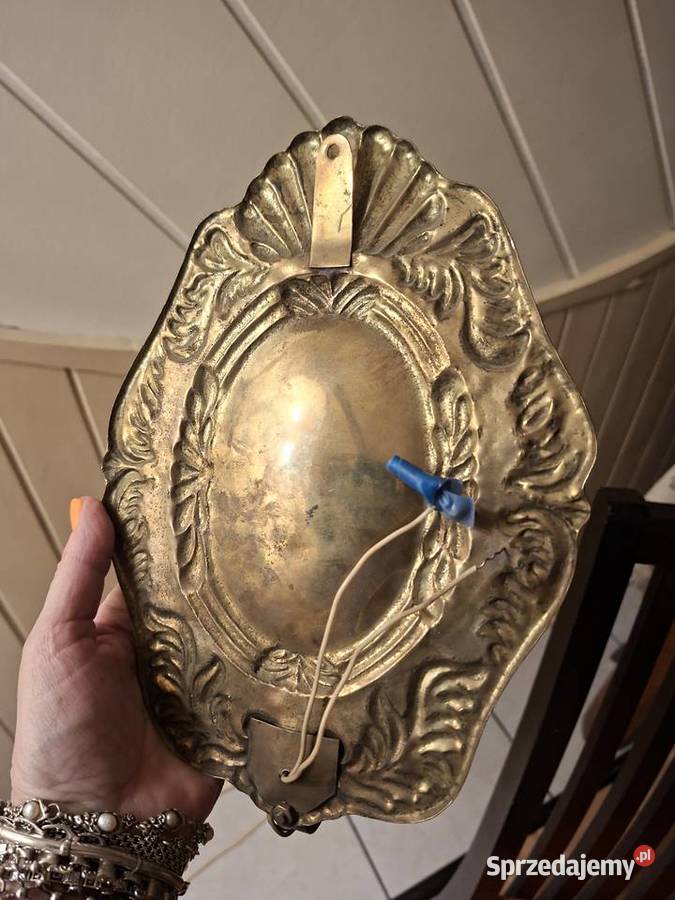 2 świeczniki mosiężne Vintage Łódź