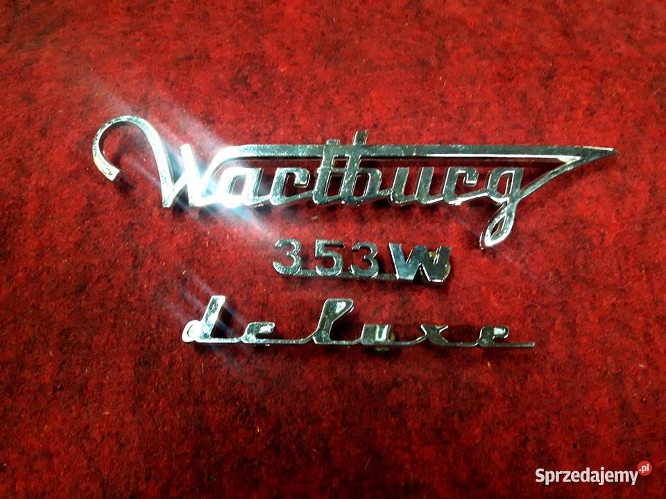Wartburg emblematy napisy znaczki plastik chrom Piotrków Trybunalski