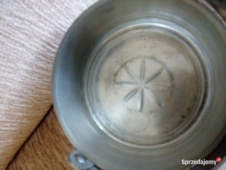 Prl cukiernica koszyczek metal szklo