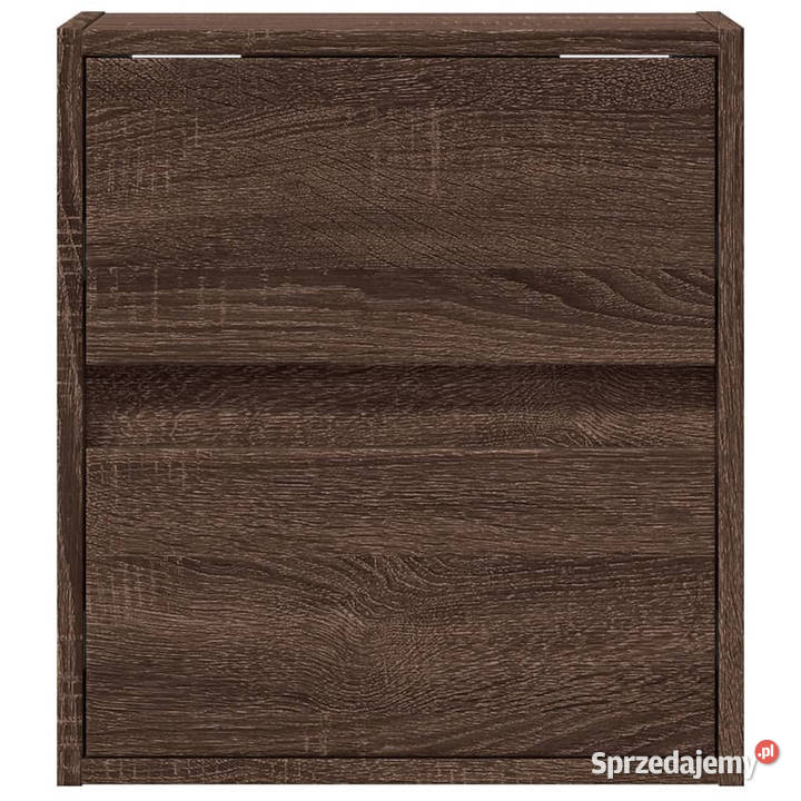 Ścienne szafki TV z LED 2 brązowy dąb 41x31x45 mazowieckie Warszawa
