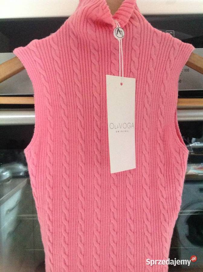 Top Sweterkowy Damski OLA VOGA S Róźowy NOWY różowy Nowa Sól sprzedam