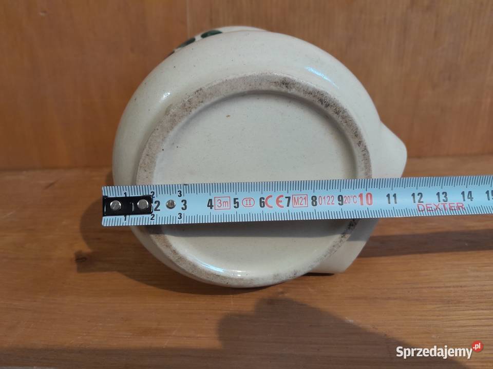 Stary zdobiony pojemnik na sól cukier zabytek śląskie