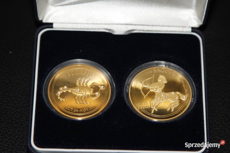 Liberia 2002 20 Strzelec Skorpion 1oz Ag 999 Au Numizmatyka Tarnobrzeg