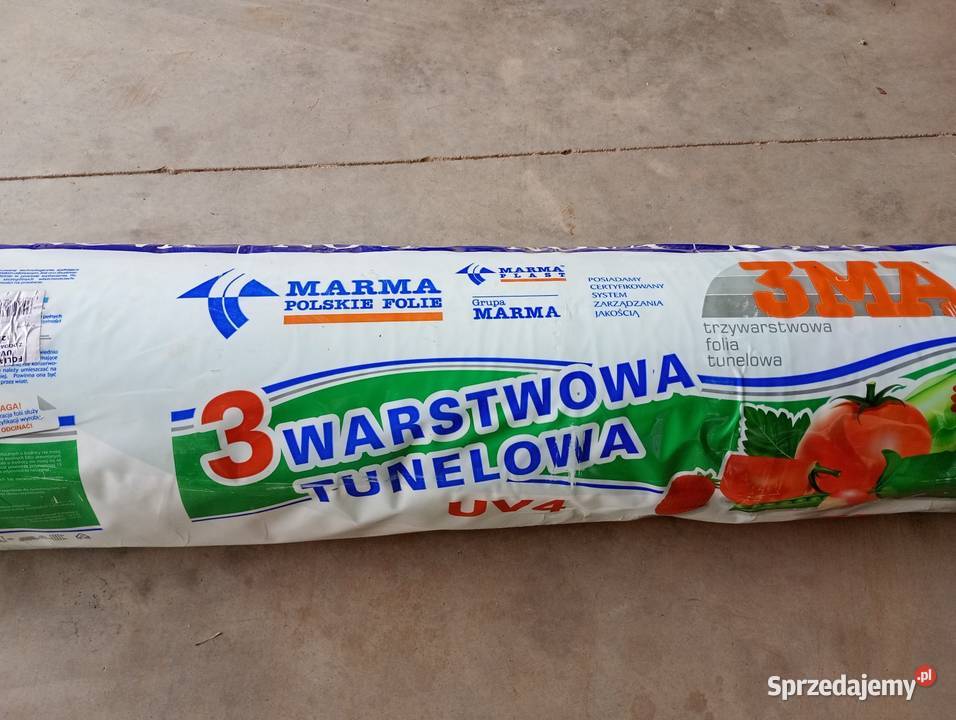 Folia ogrodnicza tunelowa UV4 3warstwowa 12mx33m Andruszkowice