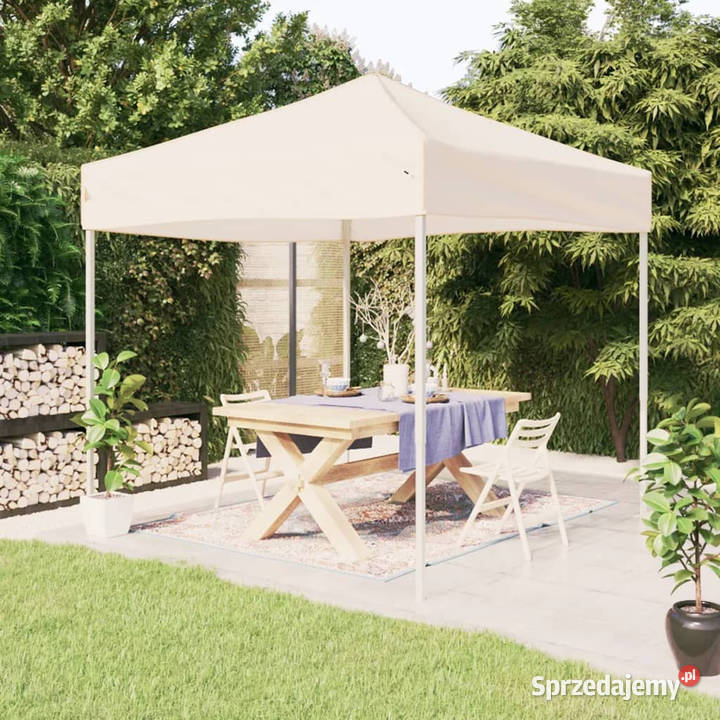 Składany namiot imprezowy kremowy 3x3 m WM93515 sprzedam