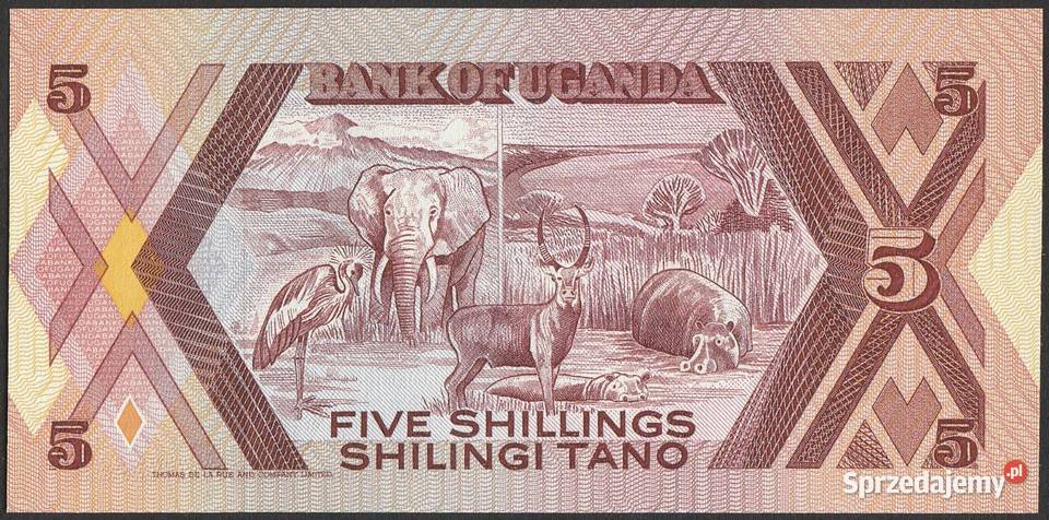 UGANDA 5 SHILLING 1987 STAN BANKOWY UNC łódzkie Łódź sprzedam