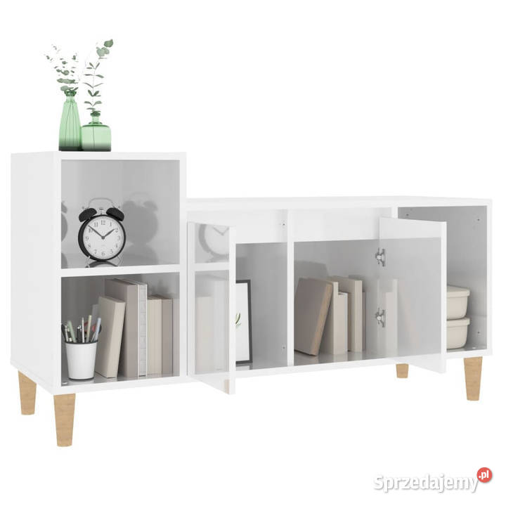 Szafka pod TV wysoki połysk biała 100x35x55 Warszawa
