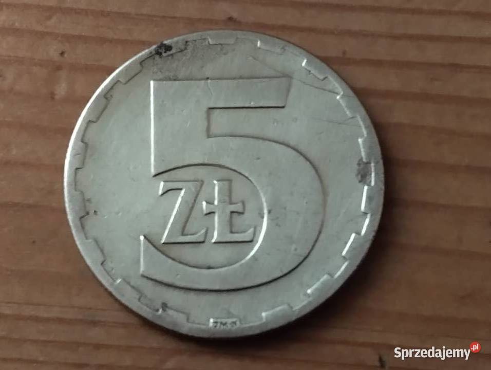 Moneta 5 1977 r bzm mazowieckie Warszawa