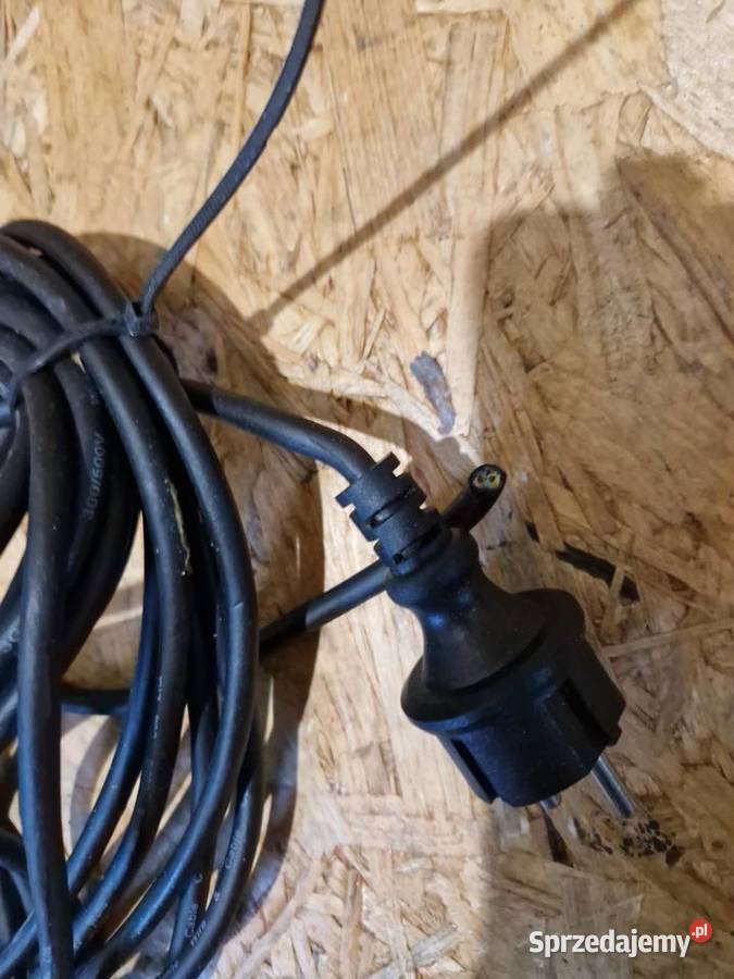 Przedłużacz z uziemieniem 10 m czarny bez Głogowa