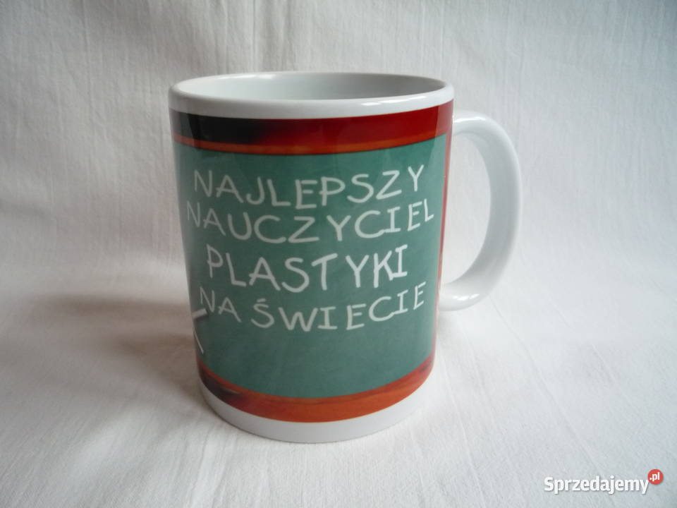 Nowy Kubek Nauczyciela Plastyki Dom i Ogród