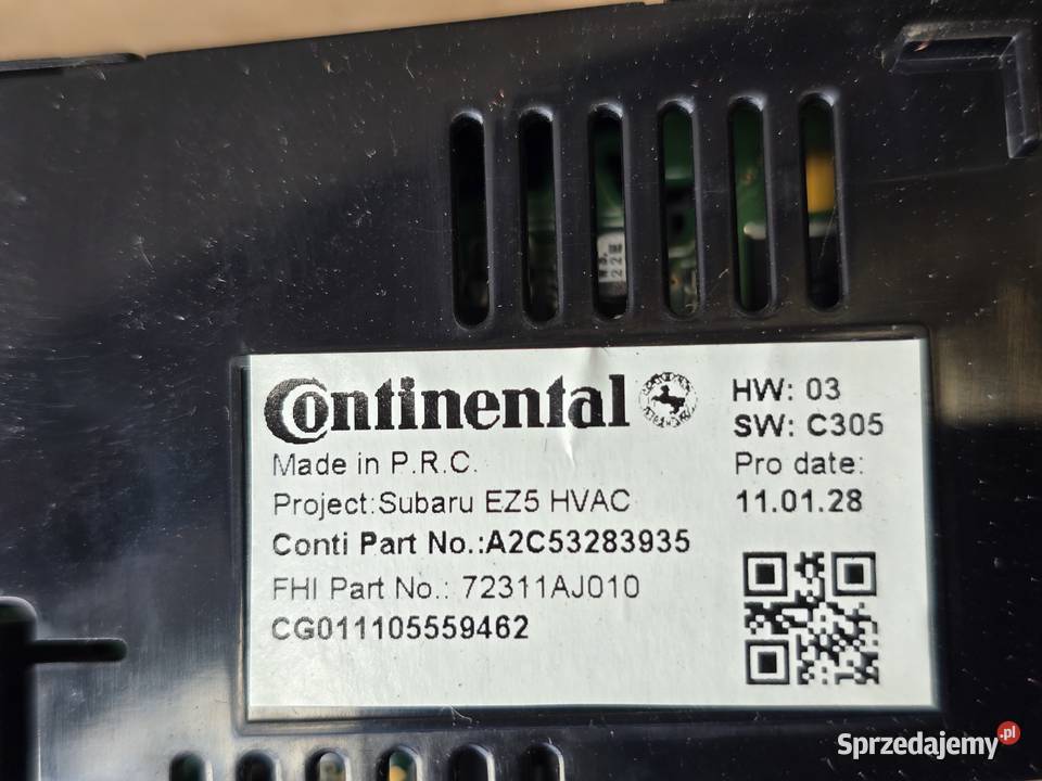 Subaru Outback IV BR panel sterowania ogrzewania osobowe Legnica sprzedam