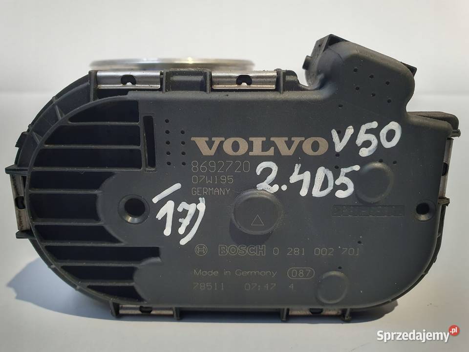 PRZEPUSTNICA Volvo V50 24 D5 8692720 0281002701 Chełm
