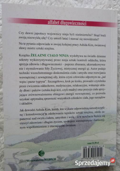 Żelazne ciało ninja Ashida Kim Poradniki, albumy i reportaże Kultura i Rozrywka Warszawa