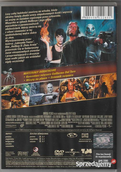 Hellboy Złota armia Ron Perlman John HurtDVD