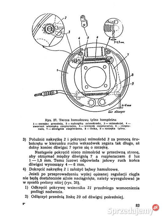 Instrukcja obsługi Warszawa m 20 garbus Stalowa Wola