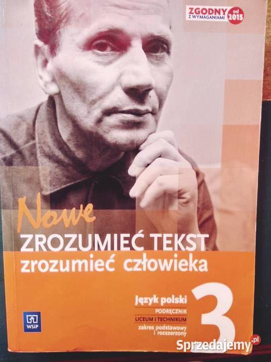 Zrozumieć tekst człowieka 3 polski podręcznik Warszawa sprzedam