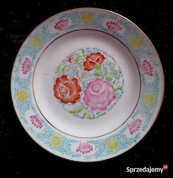 Chińskie talerzyki Piękna porcelana Zhongguo Zhi Sosnowiec