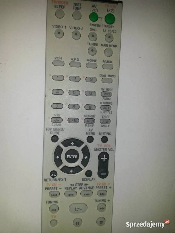 ORYGINALNY PILOT SONY RMADU002 AV SYSTEM Poznań
