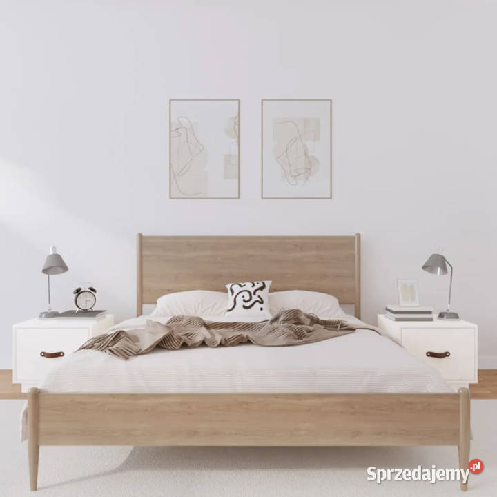 Szafki nocne 2 białe 40x34x35 lite drewno mazowieckie Warszawa sprzedam