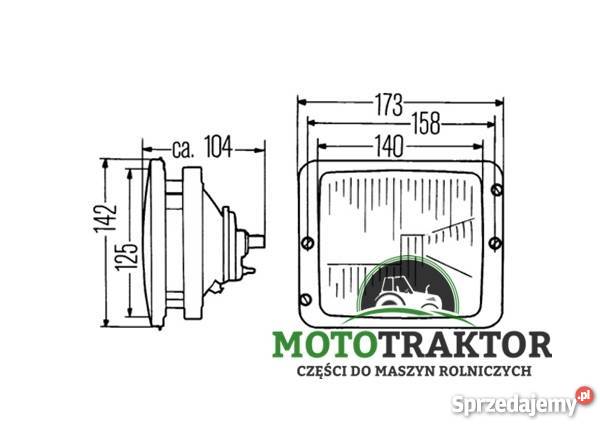Lampa Reflektor Case 745 844 946 1046 955 1055 Łążynek