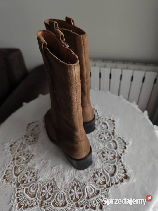 Skórzane kozaki tamaris 36 Pilzno