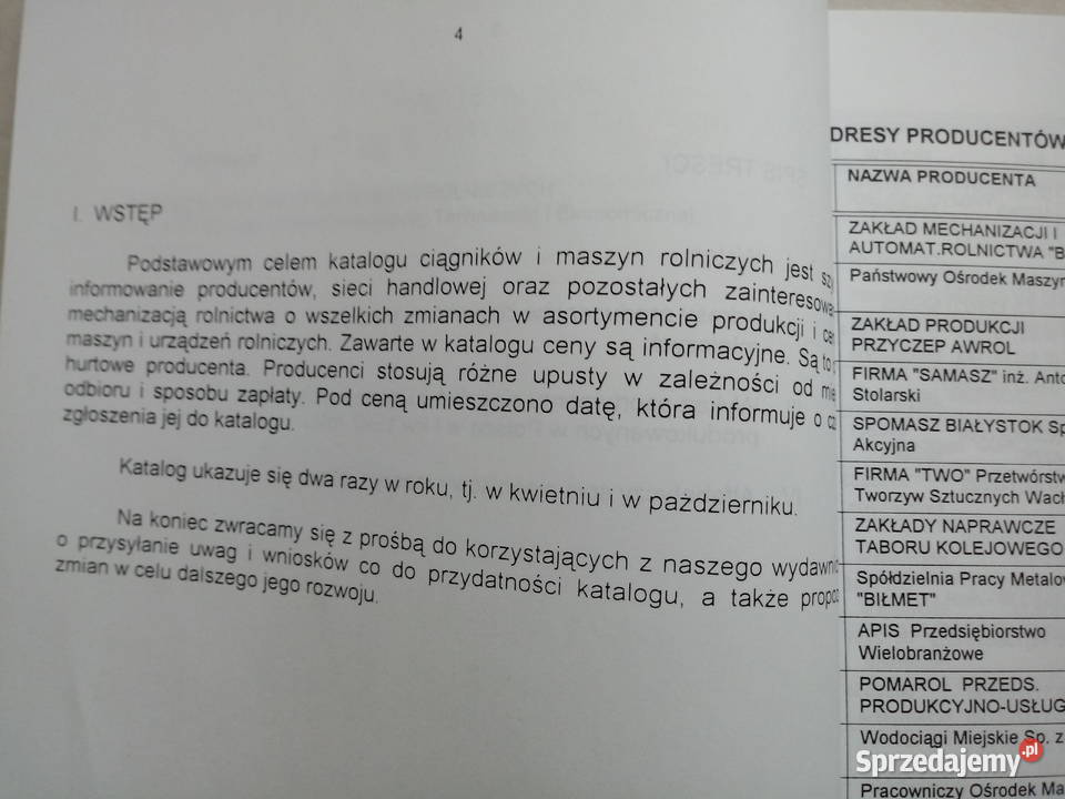 Wykaz punktów sprzedaży części do ciągników