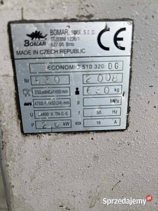 Przecinarka Tasmowa Bomar economic 510320 DG Pozostałe łódzkie