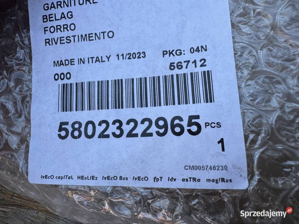 Narożnik zderzaka przód prawy Iveco daily 4 IV Międzychód